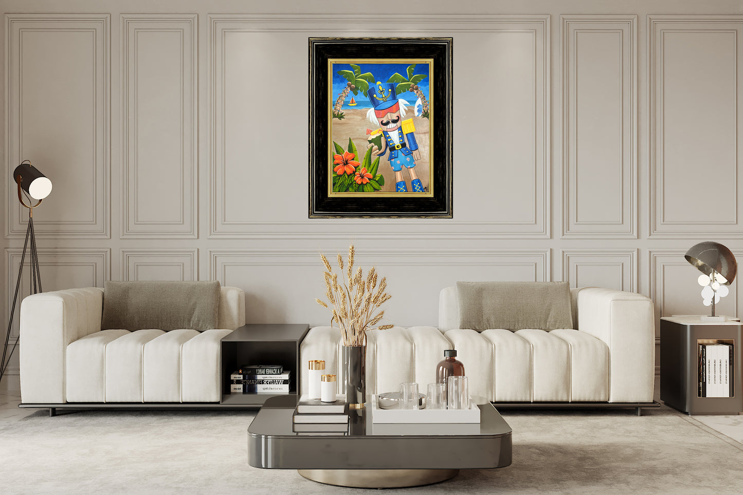 Framed Original 30 x 40 Nutcracker in Paradise